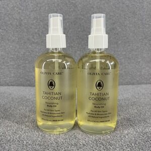2x Olivia Care Tahitian Coconut Nourishing Body Oil 8 oz each
